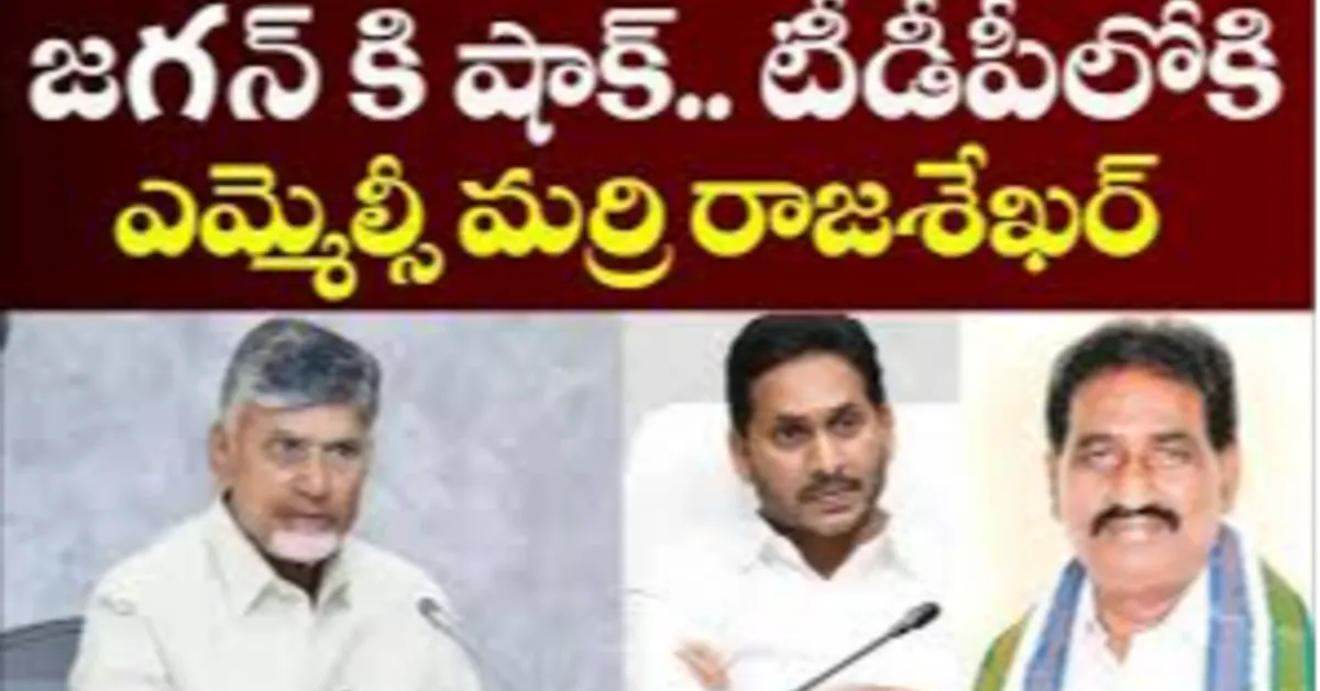 వైసీపీకి పెద్ద షాక్ – టీడీపీలోకి ఎమ్మెల్సీ మర్రి రాజశేఖర్